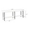 Manhattan Comfort Celine Side Table Console in White 25555-WH - alternate 9